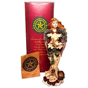 Vtg Boyds Bears & Friends Folkstone Collection Angel of Peace Figurine Box 2822